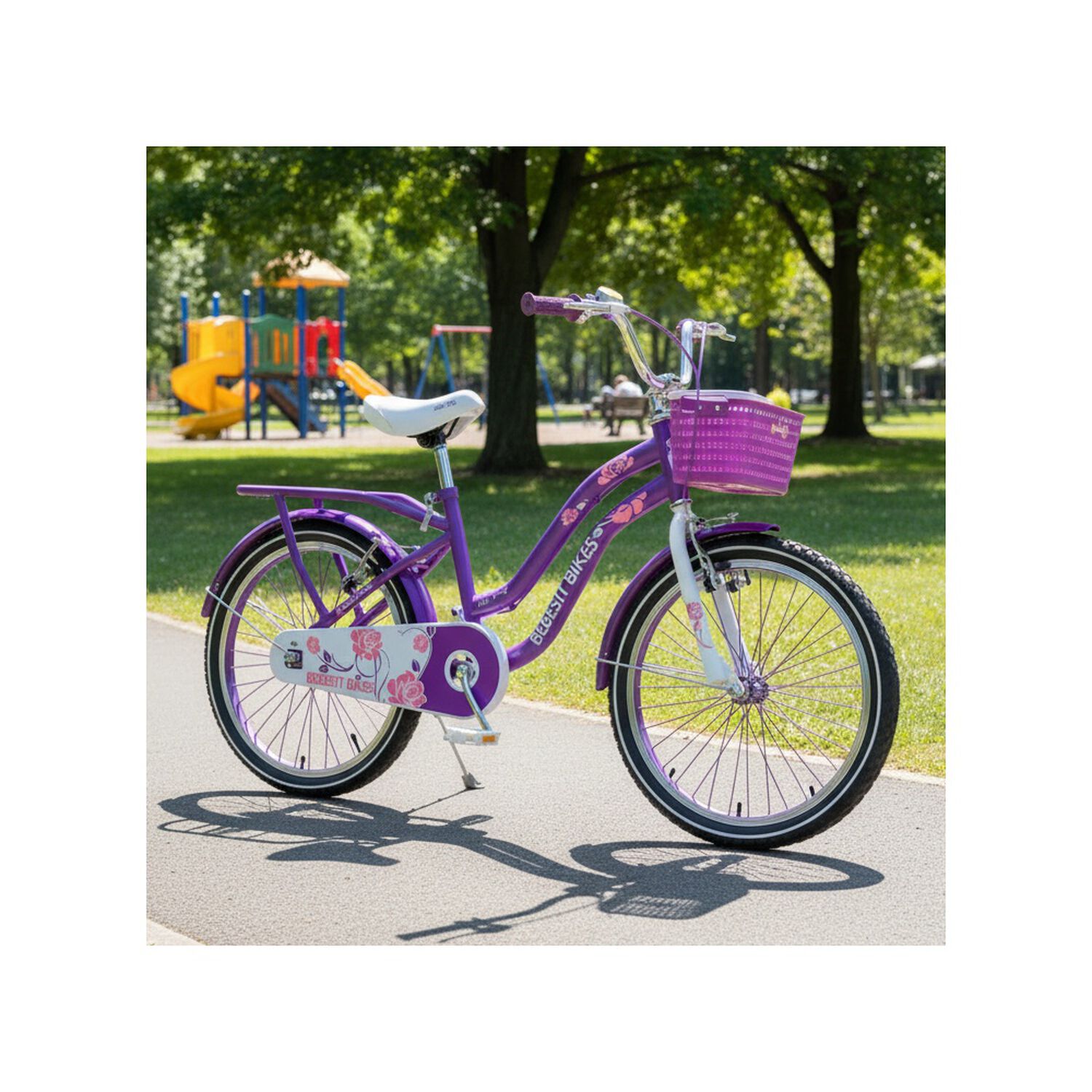 Bicicleta Infantil Queen Aro 20 Morada Bebesit image number 1.0