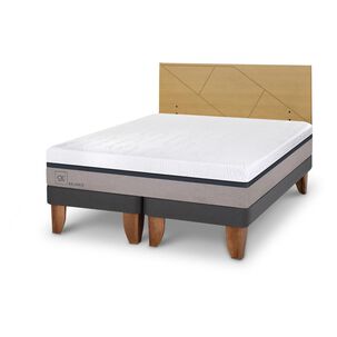 Cama Europea Cic Balance / 2 Plazas / Base Dividida + Respaldo
