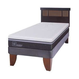 Cama Europea Cic Ortopedic / 1.5 Plazas / Base Normal + Respaldo