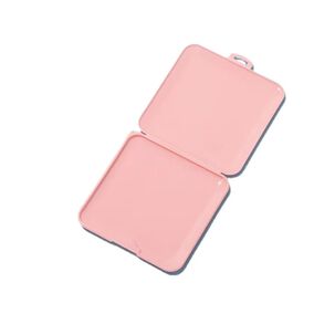 Porta Mascarillas Antibacterial Cuadrado Pequeña 13cm Rosa