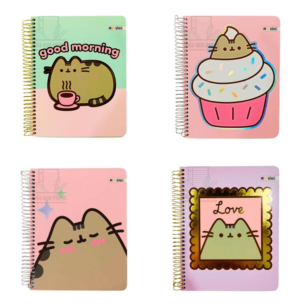 Cuaderno 1/2 Oficio Pusheen 3 Materias 80g Mooving image number 0.0