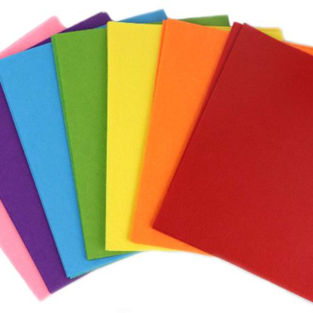 Fieltro Para Manualidades A4 160g 10 Colores Hm5002 Foska image number 1.0