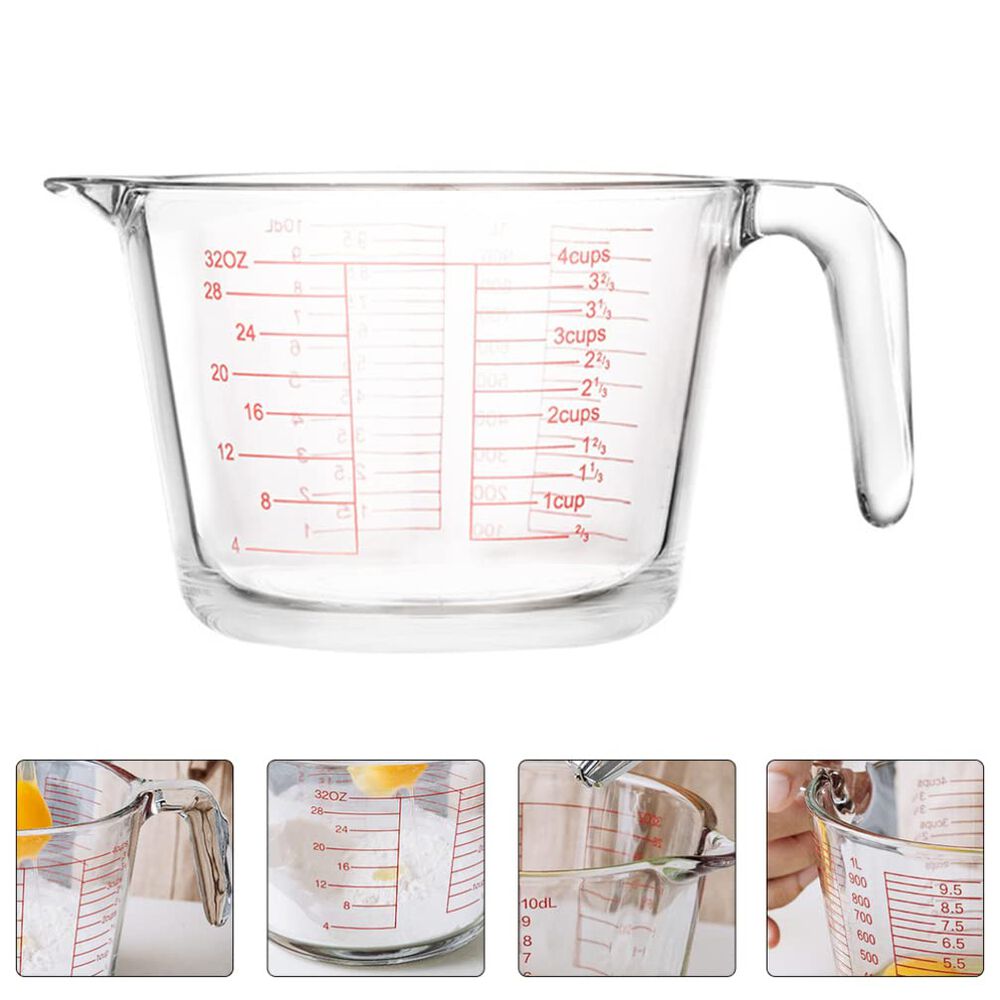 Jarra Medidora De Líquidos O Mezclas 500ml Vidrio Allegra image number 1.0