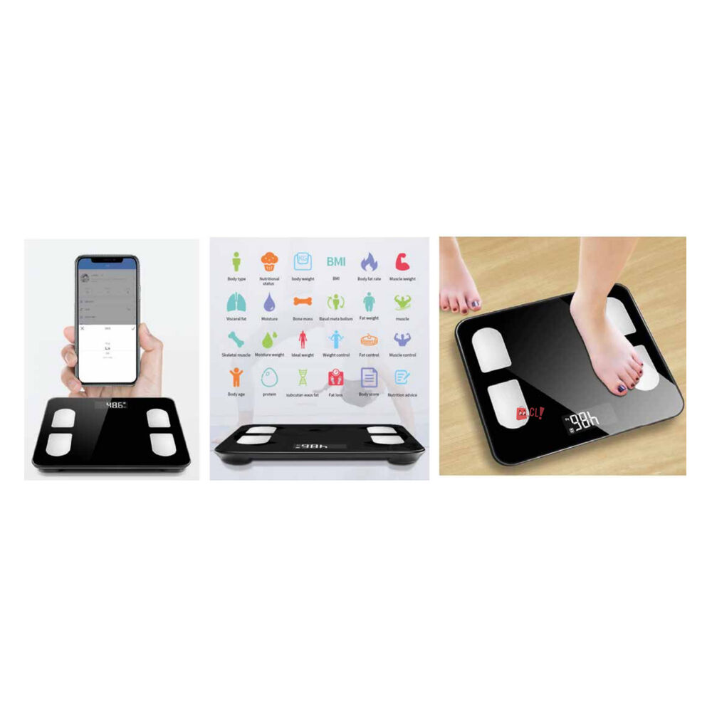 Pesa Digital Smart Bluetooth 180kg Con Medidor Imc - Ps image number 1.0