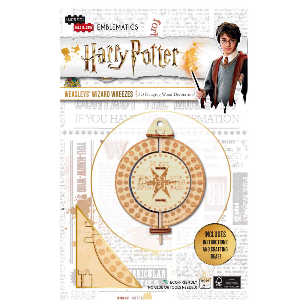 Emblema Harry Potter Weasleys' Wizard Modelo Armable Madera image number 0.0
