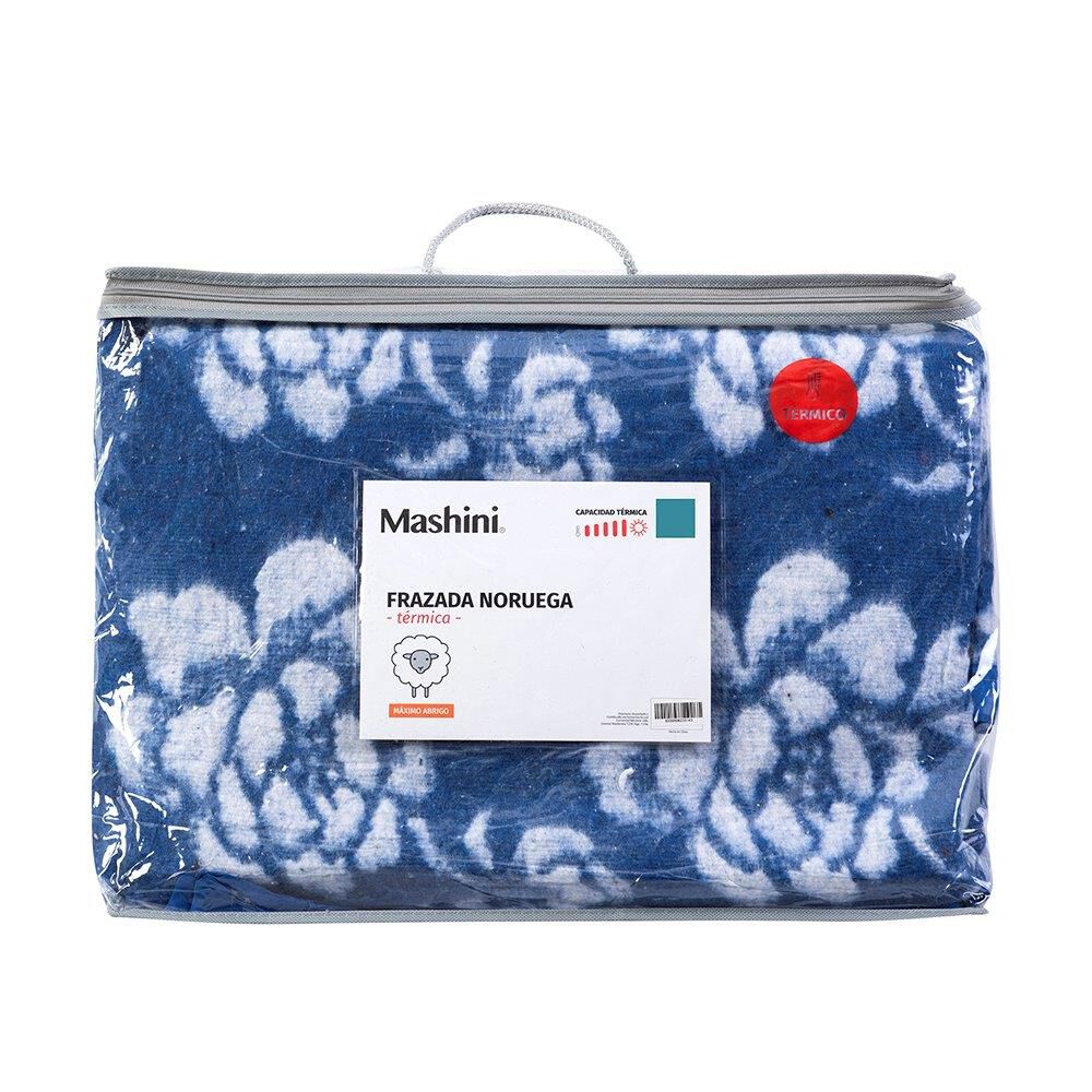Frazada T&eacute;rmica Noruega 1.5 Plazas Azul image number 2.0