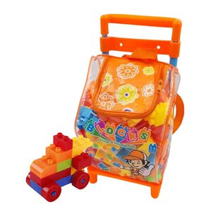 Maleta Bloques Armables Para Ni&ntilde;os Mochila Juguetes 85pzs