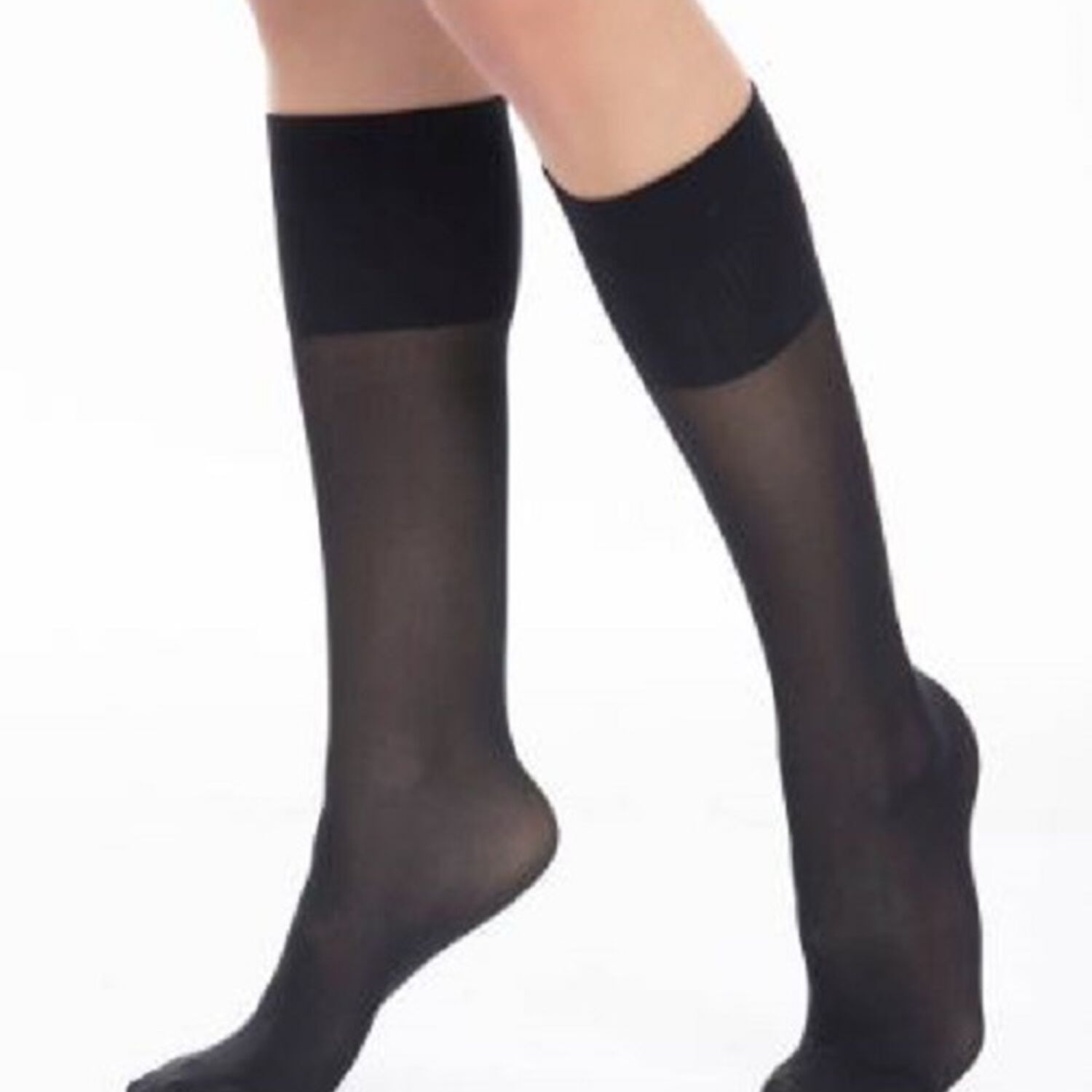 Calcetines De Compresi&oacute;n Sheer&soft Clase 2 Negro Cl Toe-talla Iv-medi image number 0.0