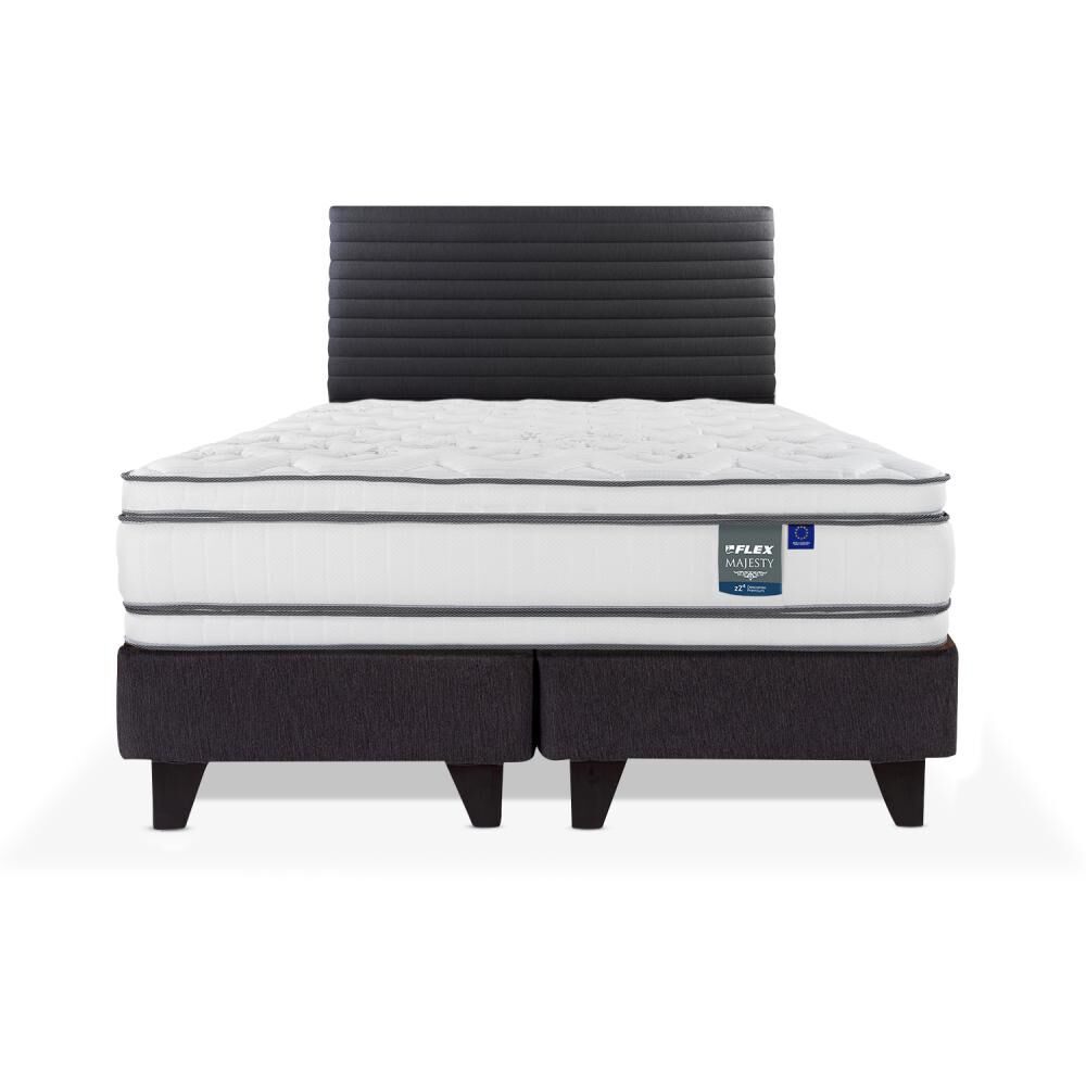 Cama Europea Flex Majesty / 2 Plazas / Base Dividida + Respaldo image number 0.0