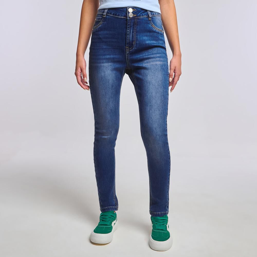 Jeans Leggins Tiro Alto Push Up Mujer Freedom image number 0.0