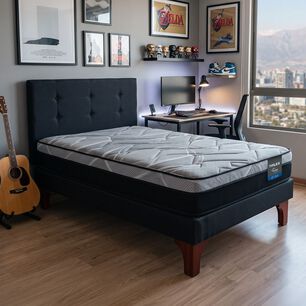 Cama Europea Flex Dream Pro / 1.5 Plazas + Respaldo