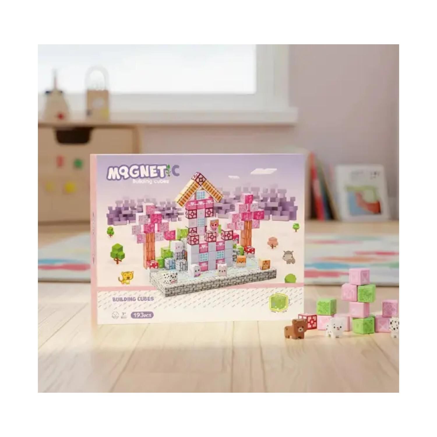 Juguete Bloques Magneticos 193pcs Escenas Infantil image number 2.0