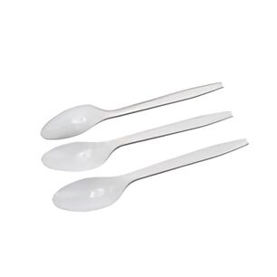 Juego De Cucharas Desechables 13cm Blancos De 20 Piezas