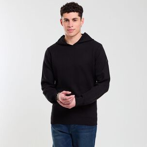 Sweater Liso Regular Manga Larga Con Capucha Hombre Skuad