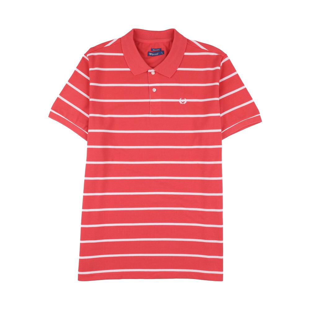 Polera Líneas Manga Corta Cuello Piqué Hombre Peroe image number 0.0