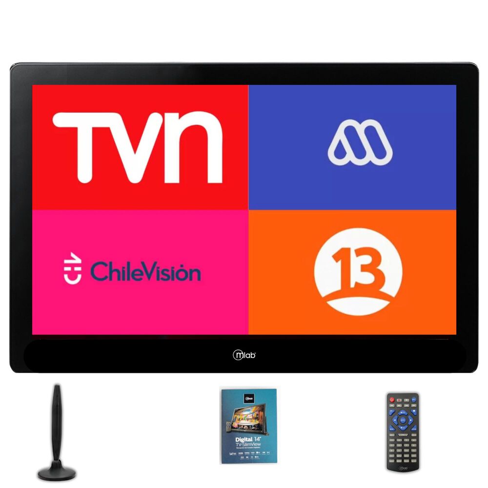 Tv Port&aacute;til Fhd Recargable Se&ntilde;al Digital Isdb-t 14" Slim Bk image number 10.0