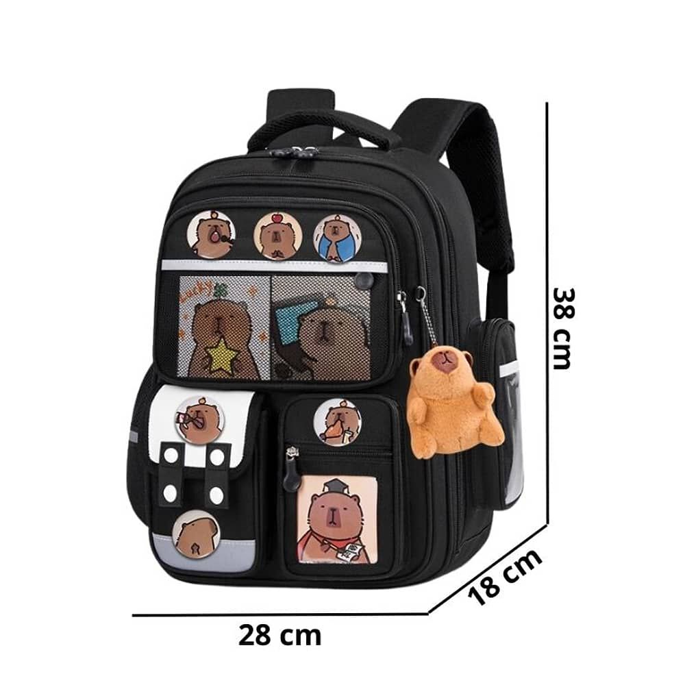 Mochila Capibara Gran Capacidad Compartimientos Y Accesorios image number 2.0