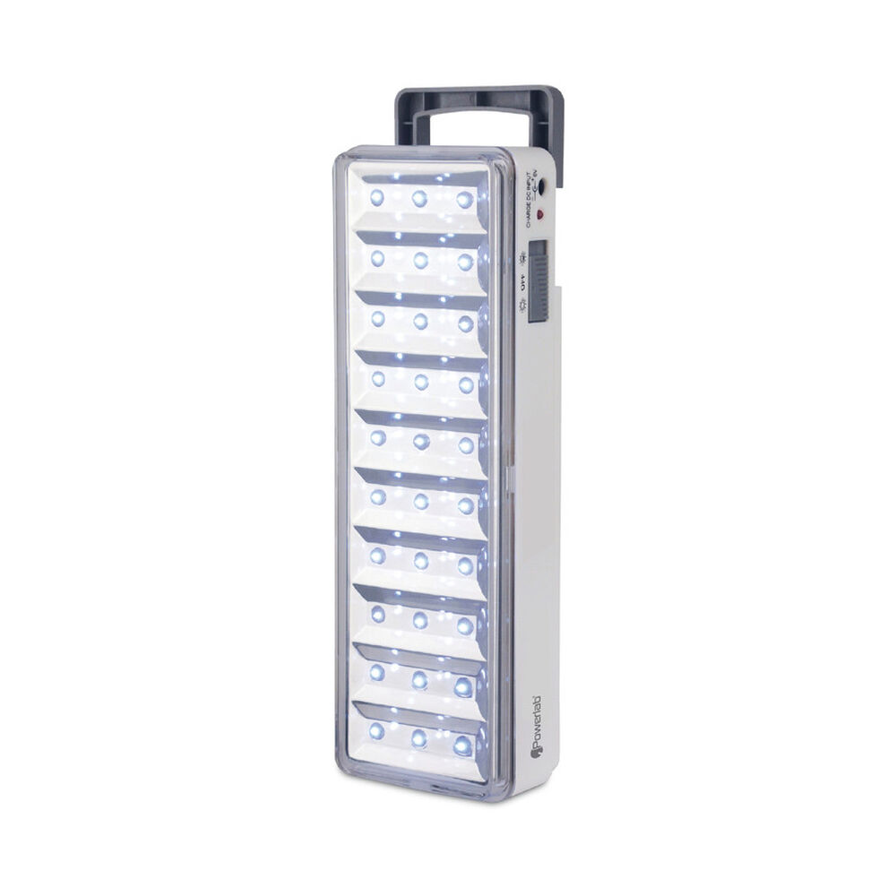 Lámpara De Emergencia Powerlab 7258 Led Con Batería Recargable 5w Blanco image number 0.0