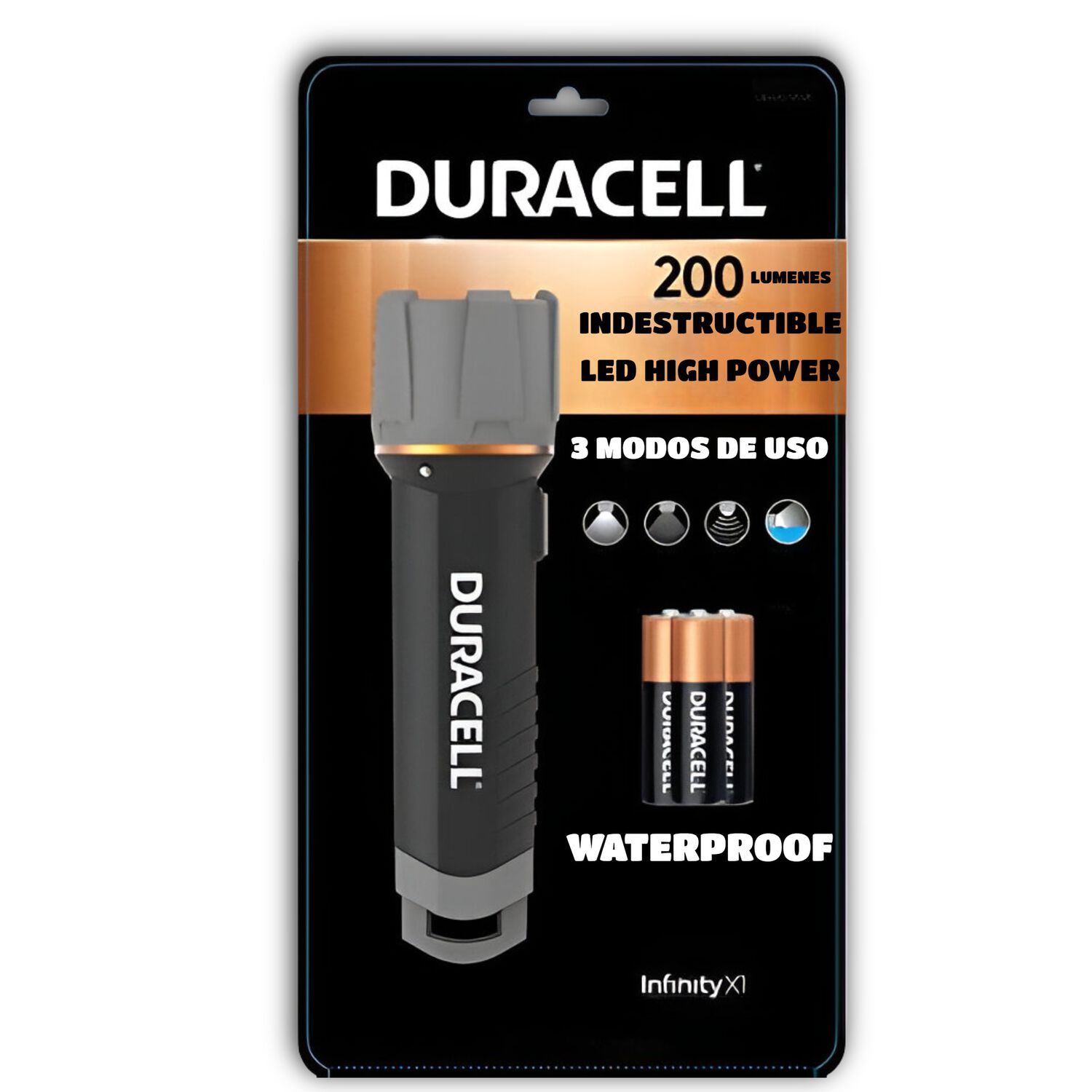 Linterna Led Duracell Flotac Infinity X1 Waterproof 200 Lm image number 1.0