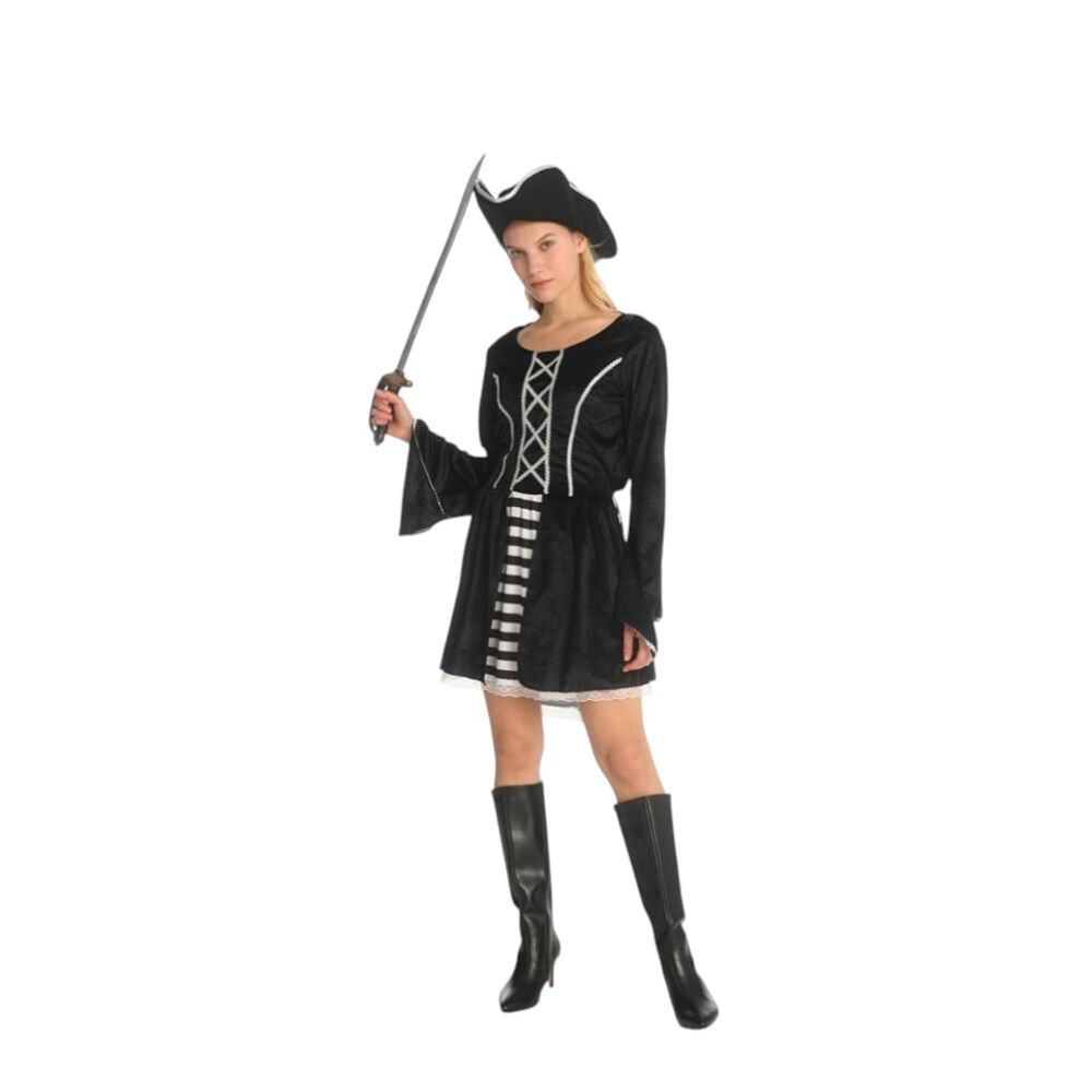 Disfraz Premium Blue Pirata Corsario Mujer image number 6.0