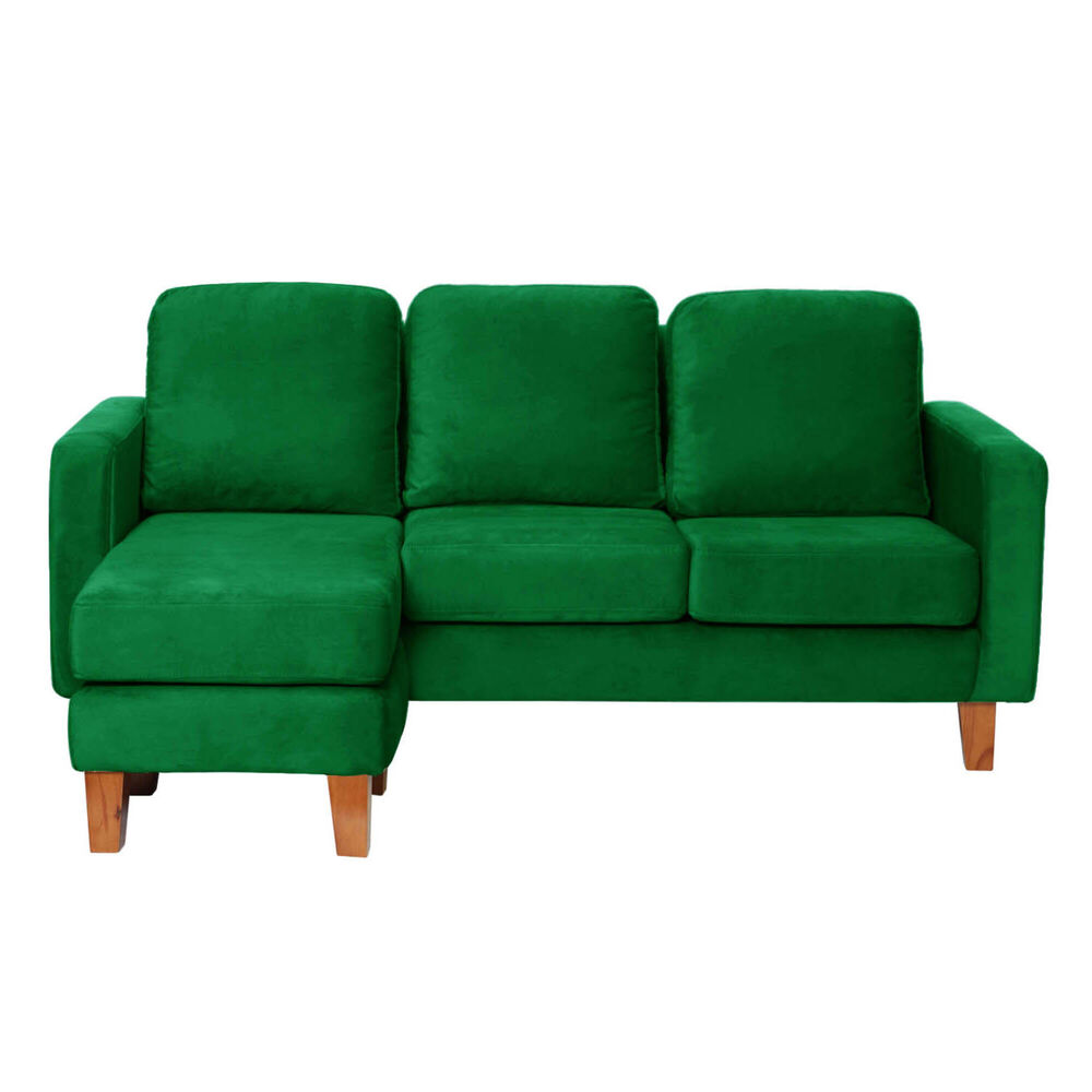 Seccional Venecia Intercambiable Tela Velvet Verde image number 2.0