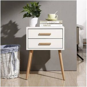 Velador Eames Doble Blanco