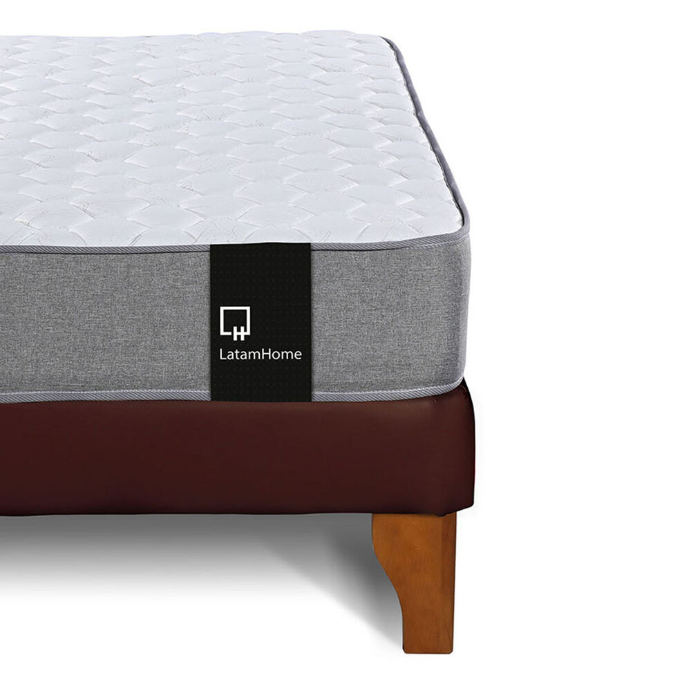 Cama Europea Zen Best Tela Pu Chocolate 2 Plazas image number 4.0