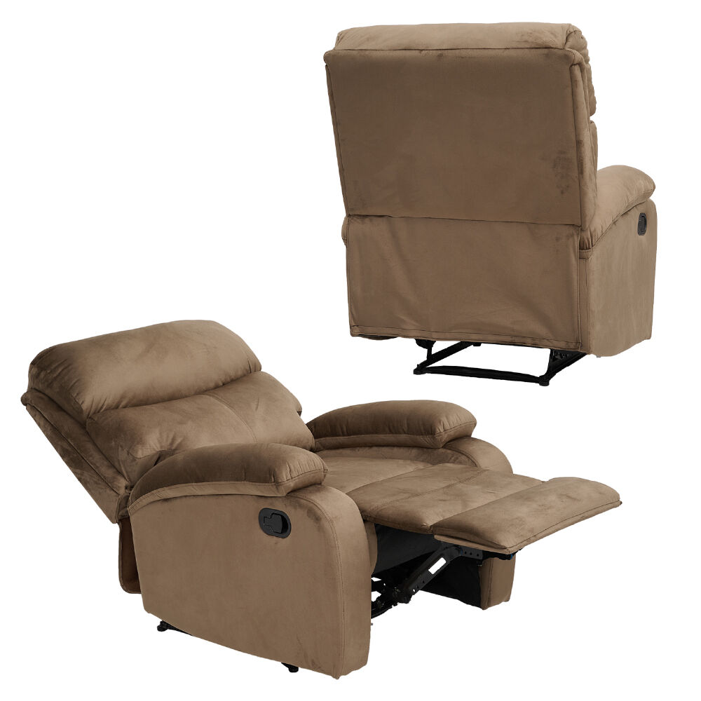 Berger Reclinable Milan Terciopelo Caf&eacute; image number 4.0