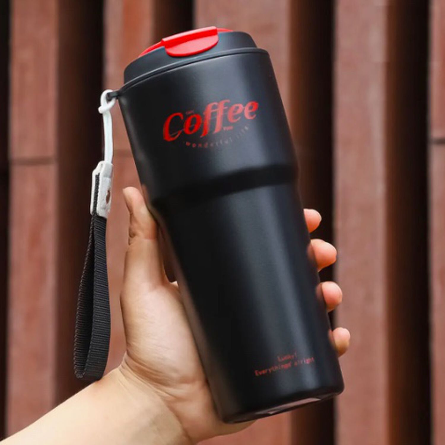 Termo Para Cafe Mug Negro image number 1.0