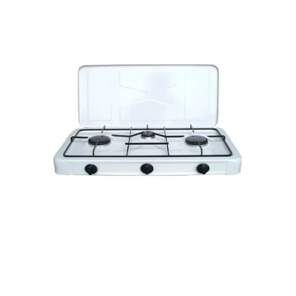 Cocina Encimera Con Tapa A Gas 3 Hornillas image number 0.0