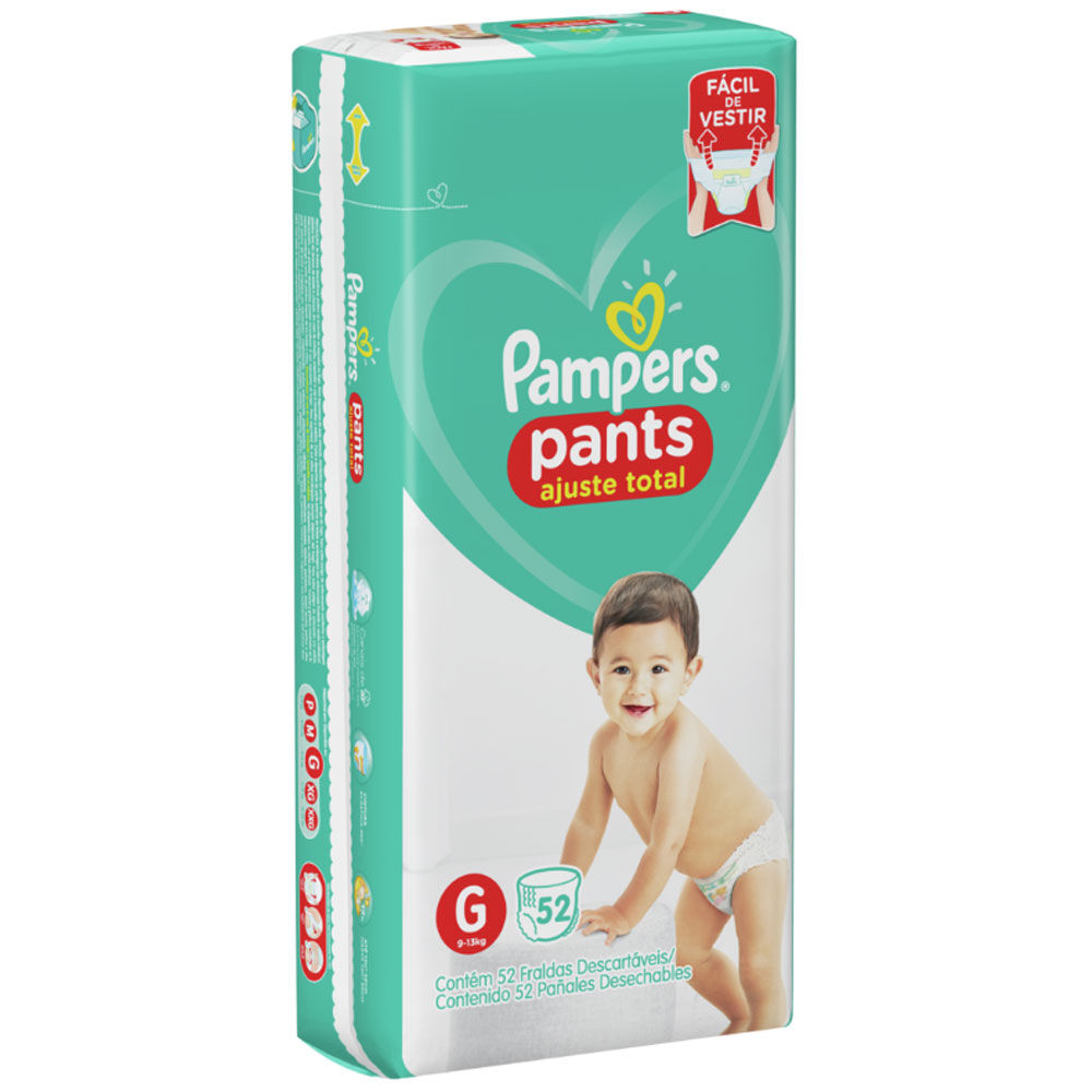 Pañales Desechables Pampers Pants Talla G 52 Unidades image number 3.0