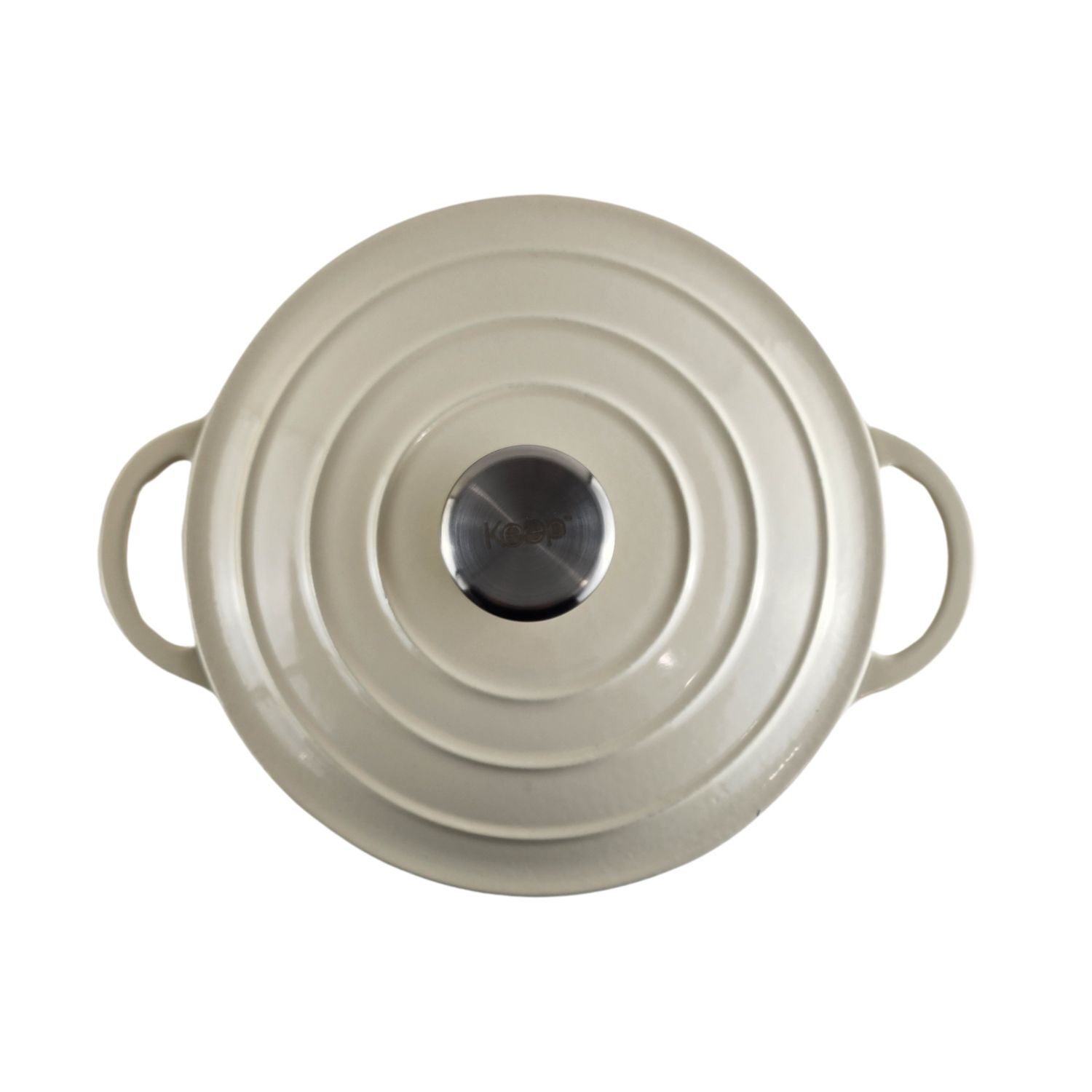 Olla Hierro Fundido 26cm Blanca Keep Antiadherente Cocina image number 1.0