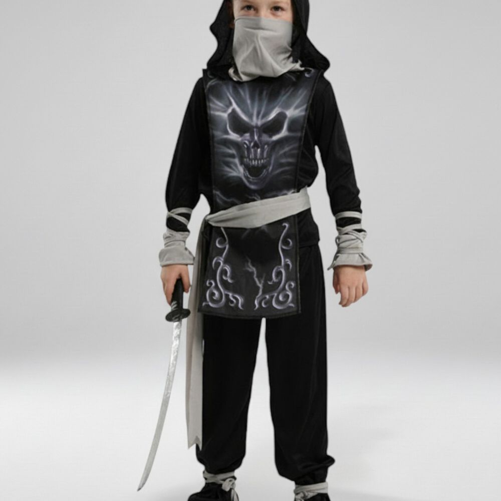 Disfraz Premium Ninja Dragon Esqueleto Camuflaje Infantil image number 10.0