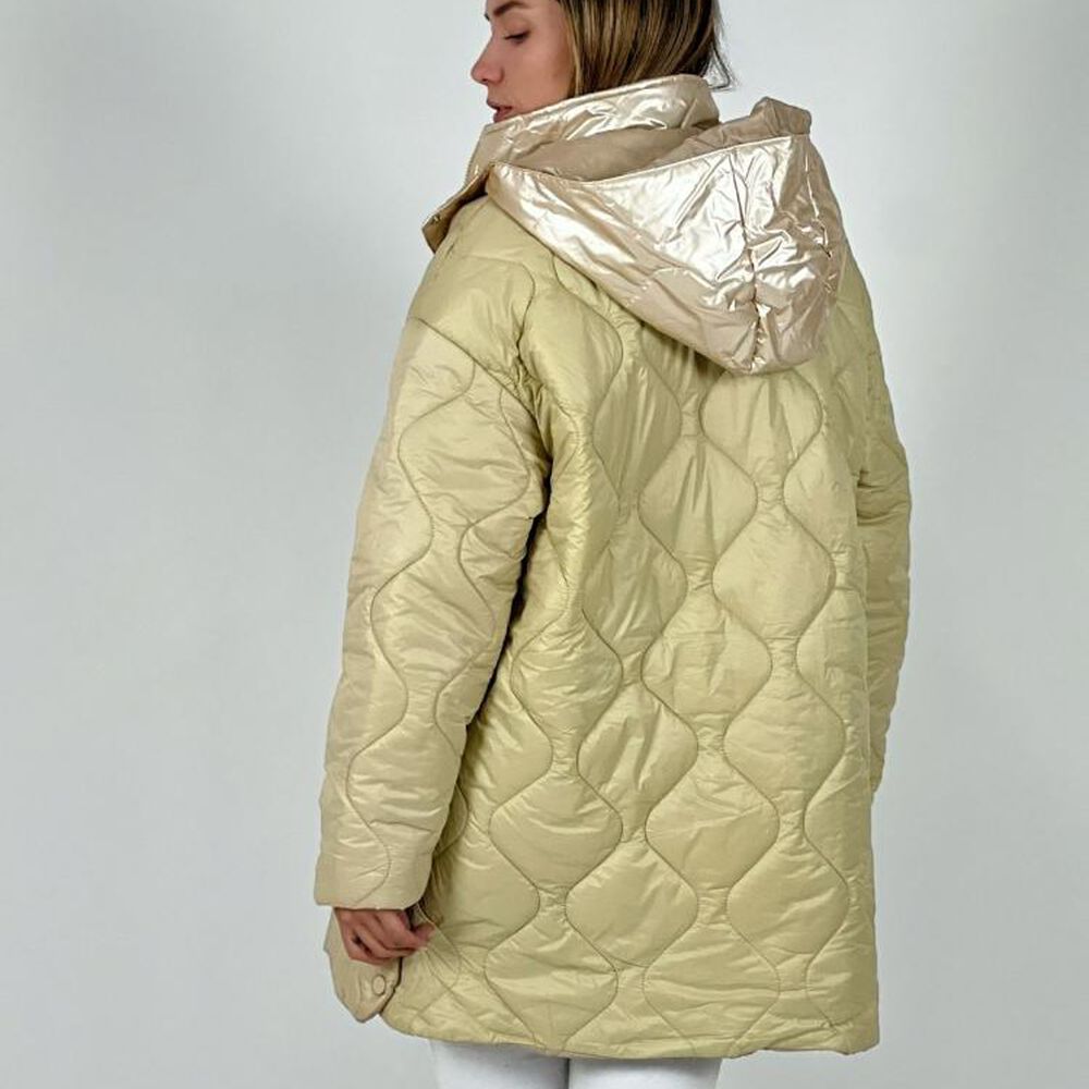 Parka Con Capucha Cuello Metalizado image number 7.0