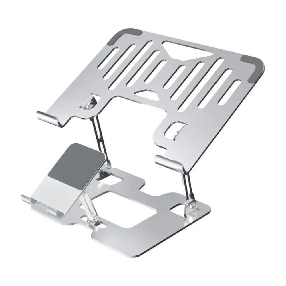 Soporte Ergon&oacute;mico De Aluminio Para Laptop Y Celular 2 En 1 image number 0.0