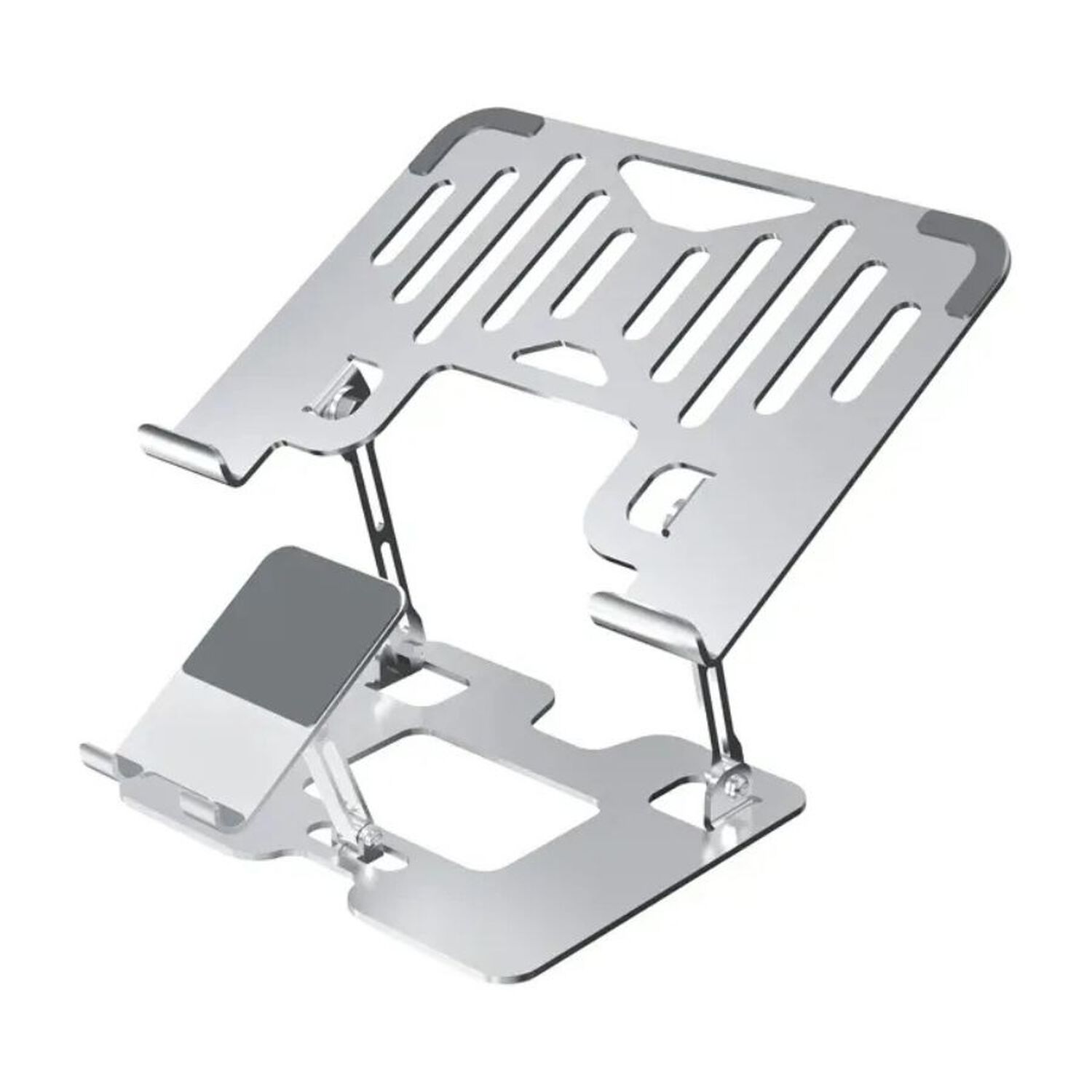 Soporte Ergon&oacute;mico De Aluminio Para Laptop Y Celular 2 En 1 image number 0.0