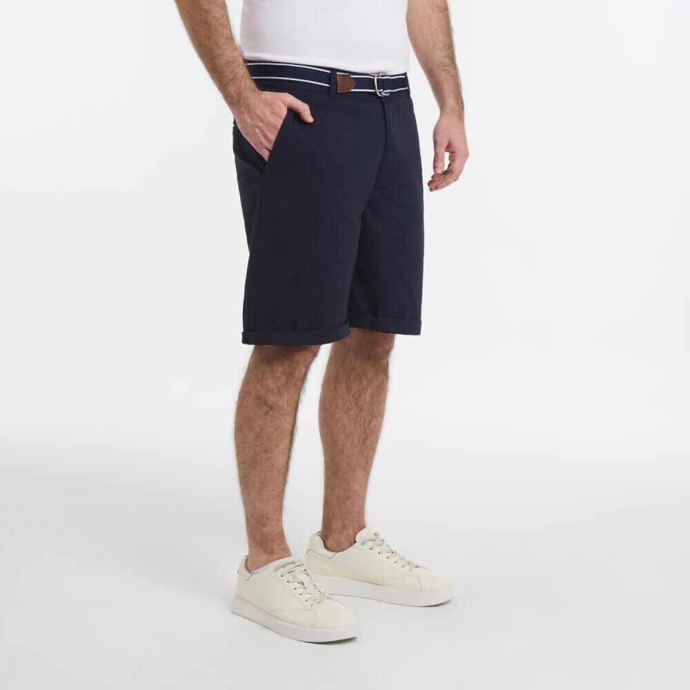 Bermuda Liso Tiro Medio Regular Hombre The King's Polo Club image number 2.0