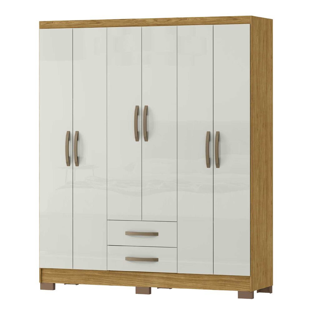 Closet 6 Puertas Classic Marrocos/ Off White 188x46,5x156,6 image number 3.0