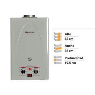 Calefont Sindelen CFN-5GLSI / Tiro Natural / Gas Licuado  / 5 Litros