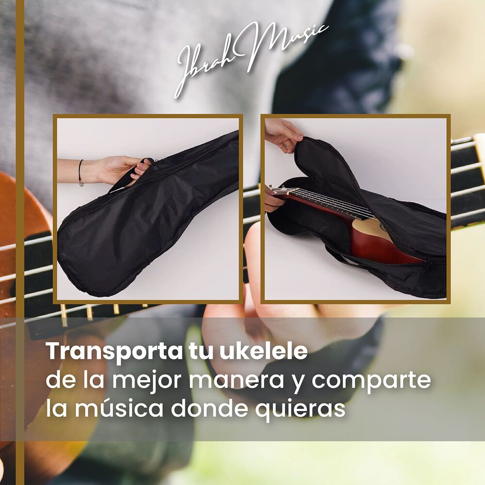 Ukelele Soprano Concierto Ibrah 21 Pulgadas + Accesorios image number 5.0