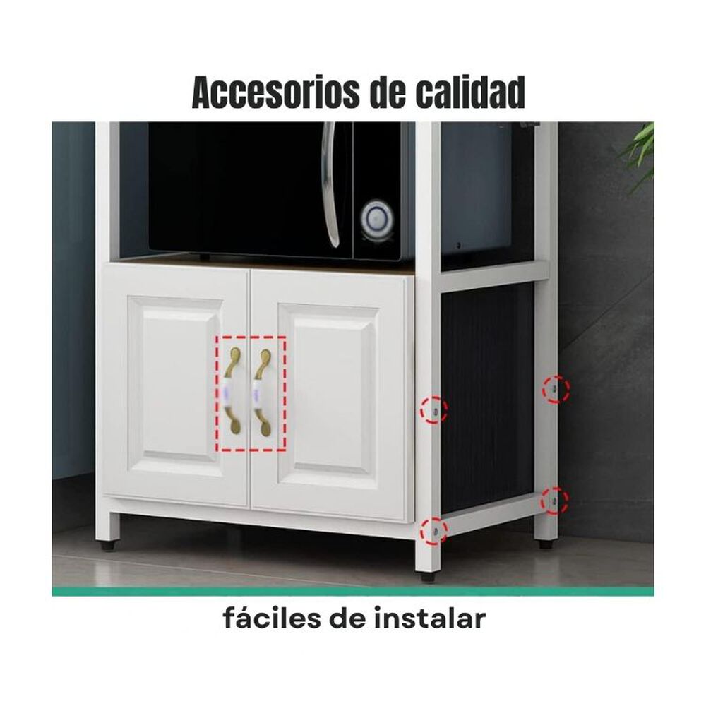 Organizador De Cocina Despensa Multifuncional Con Puertas image number 2.0