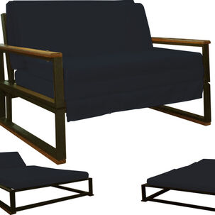 Futon Folk 1 Plaza " Negro "