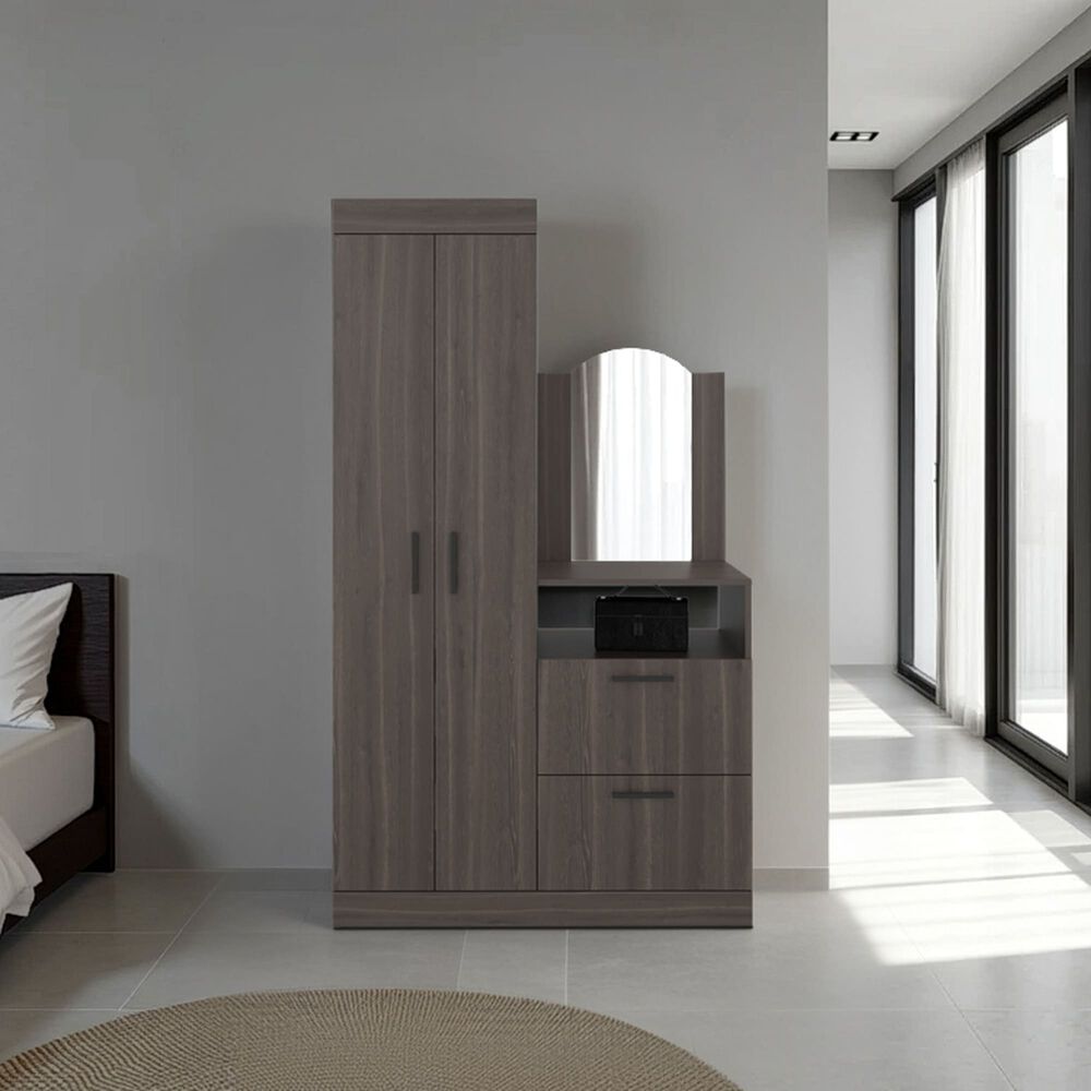 Closet Comoda Con Espejo 3 Puertas 1 Cajon image number 4.0