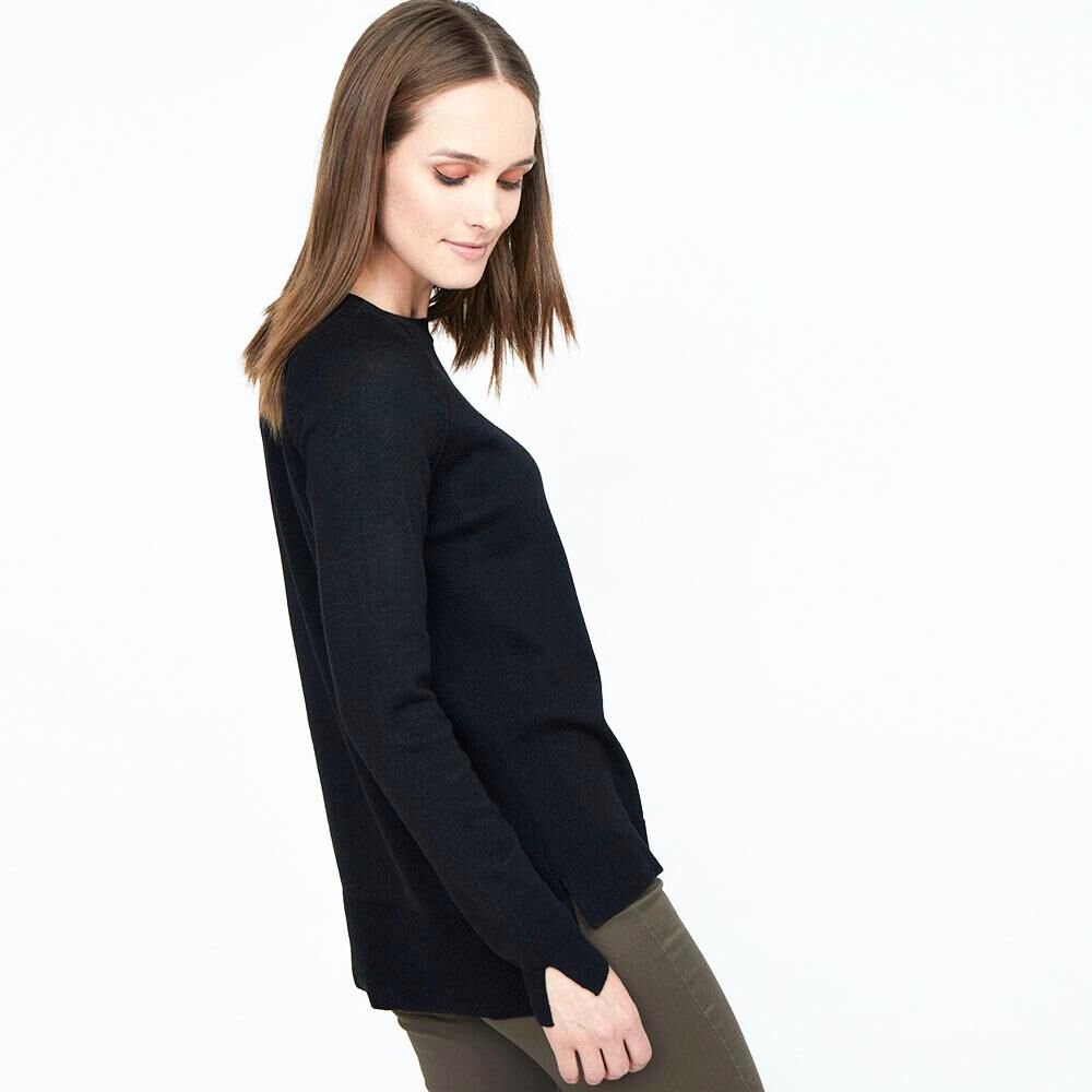 Sweater Liso Largo Mujer Geeps image number 2.0