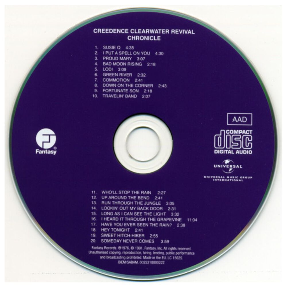 Creedence - Chronicle Vol.1: 20 Greatest Hits | Cd image number 2.0