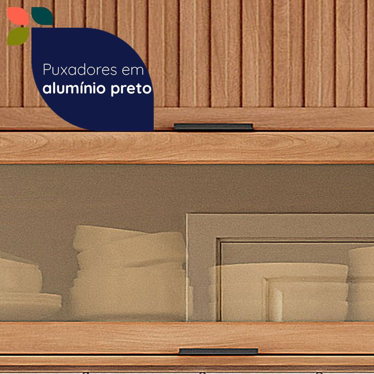 Mueble De Cocina Roca A&eacute;reo Casta&ntilde;a Modular / 2 Puertas image number 8.0