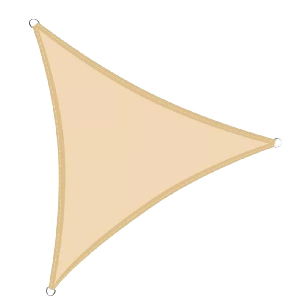 Toldo Vela Triangular De 3x3 Mts Lona Con Aros De Anclaje image number 0.0