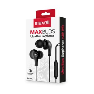 Audifonos Manos Libres Jack 3.5mm Inear Negro Max Buds Maxell