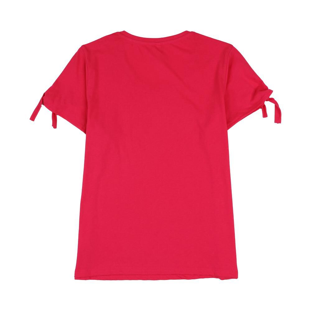 Polera Print Manga Corta Con Amarras Cuello Redondo Mujer Geeps image number 1.0