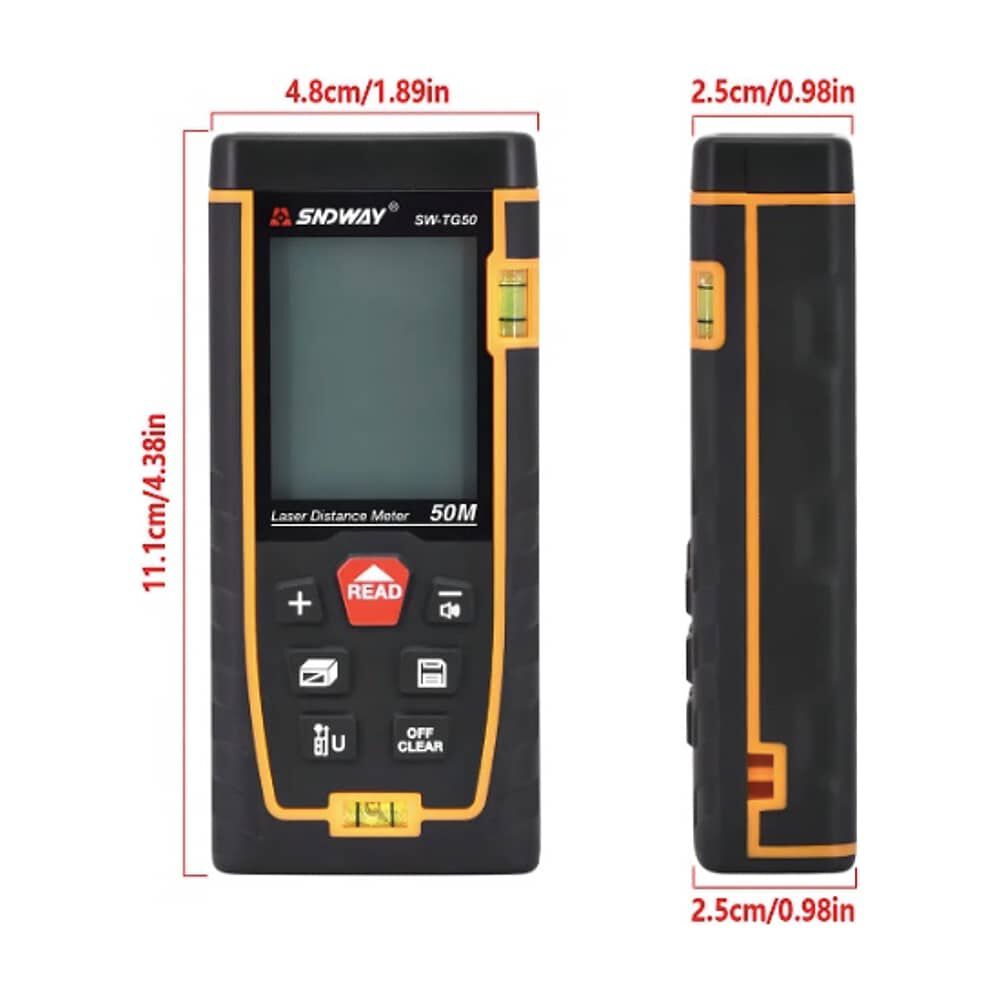 Medidor De Distancia Laser Digital 50 Metros image number 1.0
